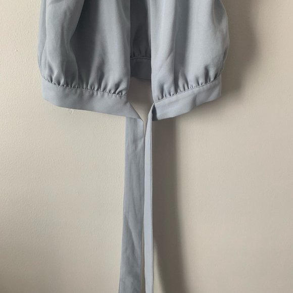 Aritzia Wilfred Cadence blouse - cropped halter back with open back - Picture 7 of 13